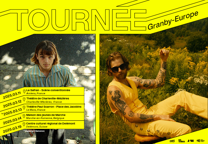 Tournée Granby-Europe avec Bonanza et Émile Bourgault